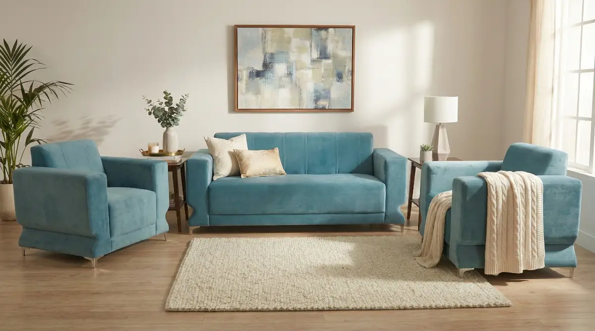 Modern Upholstered Sofa Set