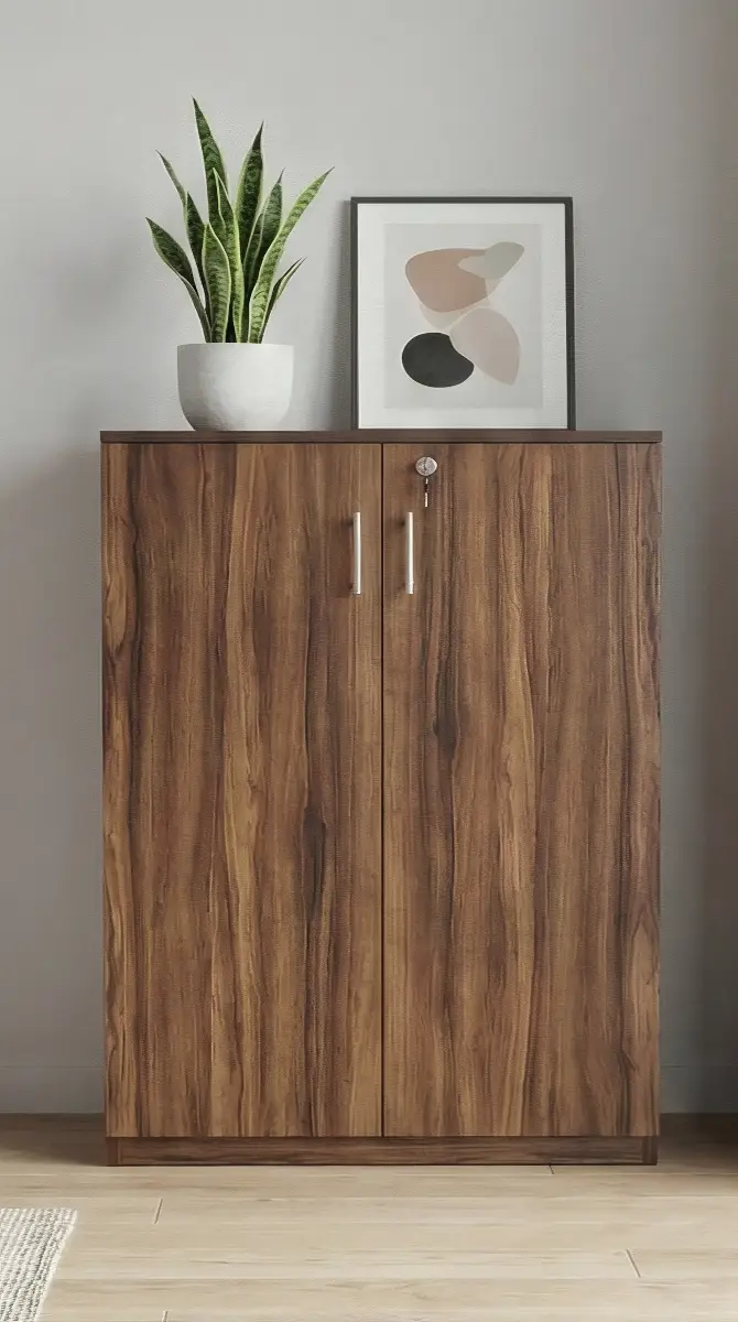 Wooden Shoe Rack Cabinet with Multi-Shelf Storage