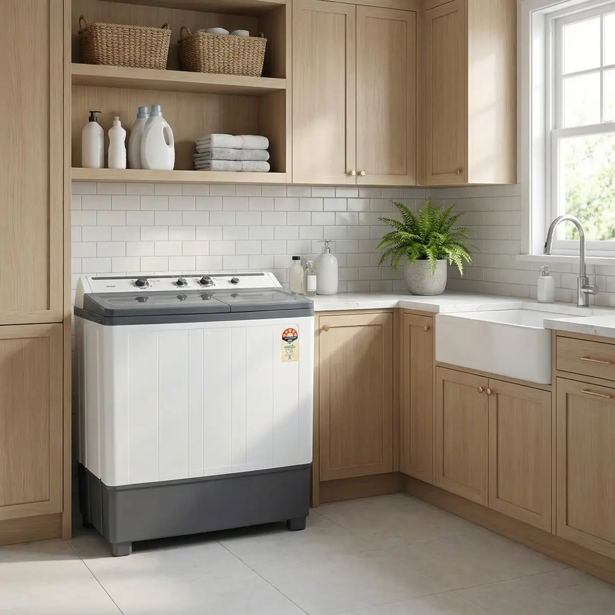 7 Kg Semi Automatic Washing Machine – Powerful, Efficient & Gentle Fabric Care