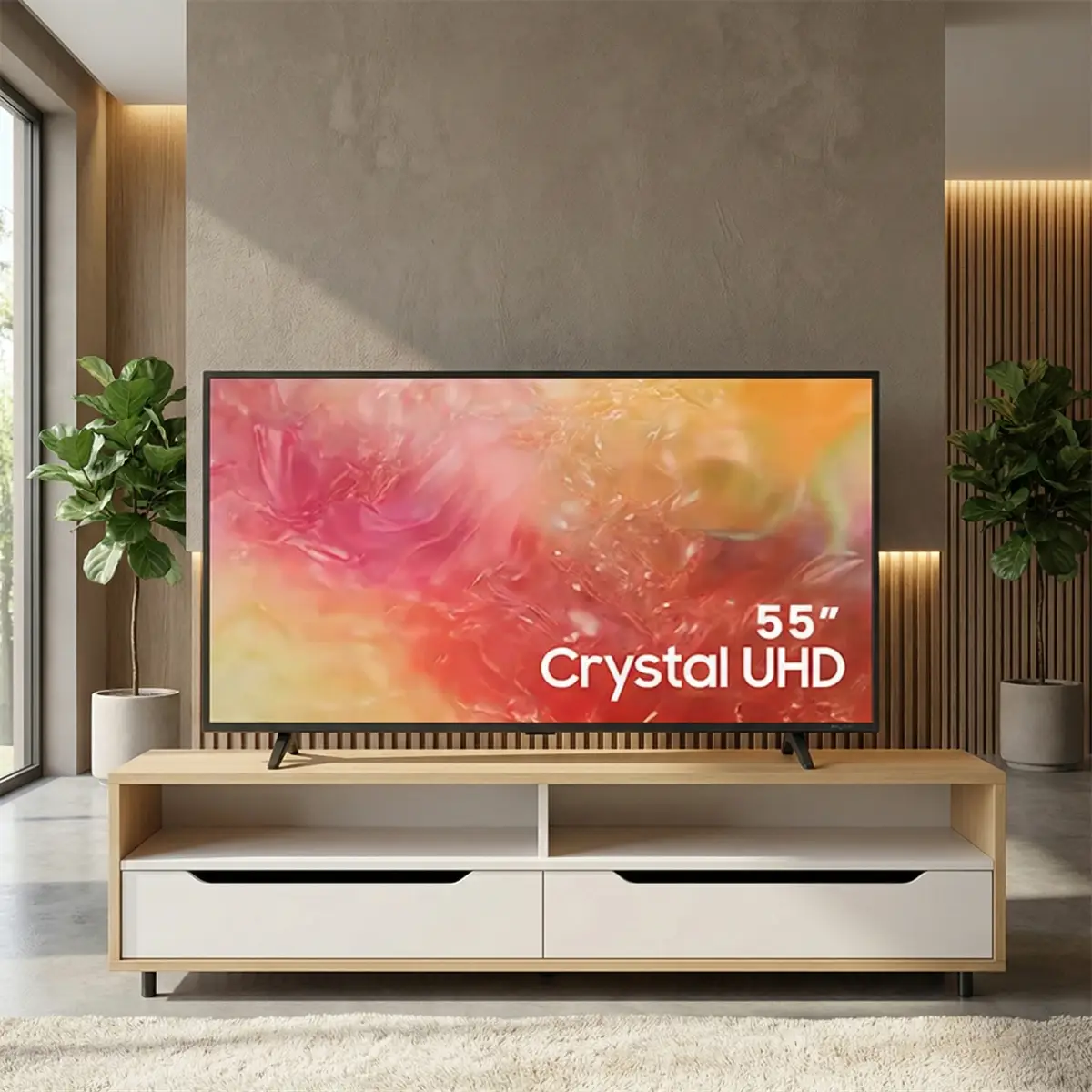 55 Inch Smart LED TV – HD Display with Built-in Streaming Apps